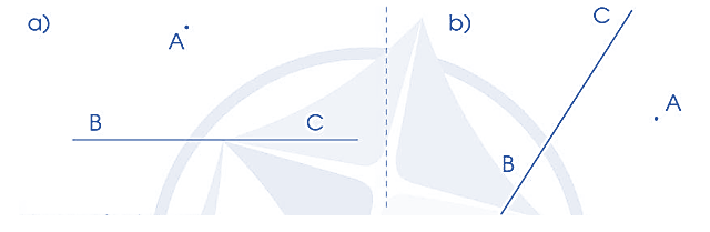Vẽ đường thẳng đi qua điểm A và song song với đường thẳng BC trong mỗi trường hợp sau: (ảnh 1)