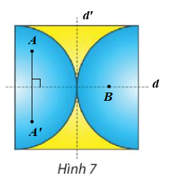 Tìm phép đối xứng trục và phép đối xứng tâm biến Hình 7 thành chính nó.   (ảnh 2)