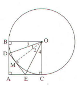 Cho đường tròn (O; 2cm), các tiếp tuyến AB và AC kẻ từ A đến đường tròn và  (ảnh 1)