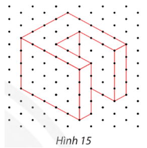 Lập bản vẽ kĩ thuật trên khổ giấy A4 gồm ba hình chiếu và các kích thước của chi tiết cơ khí “Tấm trượt dọc” có hình chiếu trục đo như Hình 15. Cho biết mỗi hình thoi biểu diễn một hình vuông có cạnh 10 mm. (ảnh 1)