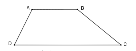 Hình thang ABCD (AB // CD) có góc A - góc D = 20 độ, góc B = 2 góc C. Tính các (ảnh 1)