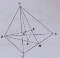 Gọi G là trọng tâm tứ diện ABCD. Gọi A'  là trọng tâm của tam giác BCD. Tính tỉ số GA/GA' (ảnh 1)