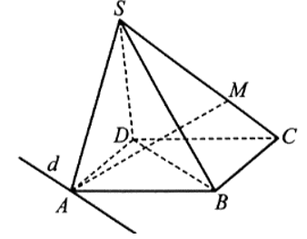 Cho hình chóp S.ABCD có đáy ABCD là hình bình hành. Gọi M là điểm chuyển động trên cạnh SC (M khác C), (P) là mặt phẳng chứa đường thẳng AM và song song với BD. Chứng minh rằng mặt phẳng (P) luôn đi qua một đường thẳng cố định khi điểm M chuyển động trên cạnh SC. (ảnh 1)