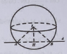 Trong không gian với hệ tọa độ Oxyz, cho đường thẳng d x - 1/ -1 = y/ 2 = z + 3/ -1 và mặt cầu (S) tâm I có phương trình  (ảnh 1)