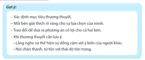 Trao đổi về cách thương thuyết  (ảnh 1)