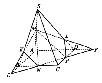 Cho hình chóp S.ABCD có đáy là hình bình hành. Gọi M, N, P lần lượt là trung điểm của các cạnh SA, BC, CD.  a) Xác định giao điểm của đường thẳng NP với mặt phẳng (SAB).  b) Xác định giao tuyến của mặt phẳng (MNP) với các mặt phẳng (SAB), (SAD), (SBC), (SCD).  (ảnh 1)