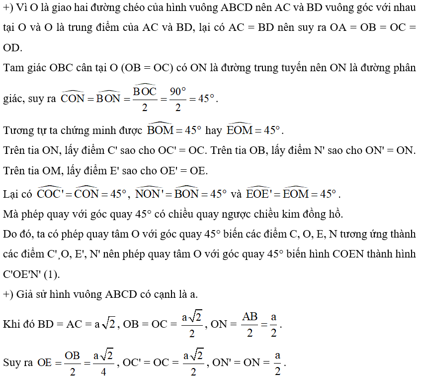 Trong Ví dụ 8, chứng minh rằng hai hình OMGE và COEN đồng dạng với nhau.    (ảnh 3)