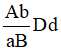 Xét tổ hợp gen  , nếu tần số hoán vị gen là 18% thì tỉ lệ phần trăm các loại giao tử hoán vị của tổ hợp gen này là A. ABD=ABd=abD=abd = 4,5%.	B. ABD=Abd=aBD = abd = 9,0%. C. ABD=ABd=abD =abd=9,0%.	D. ABD=Abd=aBD = abd = 4,5%. (ảnh 1)