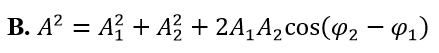 Hai dao động điều hòa cùng phương có phương trình lần lượt là x1= A1 cos ( wt+ phi 1) (ảnh 2)