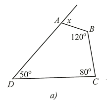 Tính số đo x ở hình 6a (ảnh 1)
