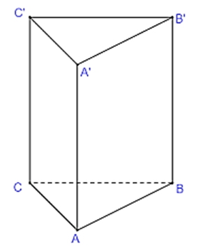Cho hình lăng trụ đều ABC.A'B'C' có cạnh đáy bằng a và cạnh bên bằng 2a (ảnh 1)