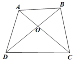 Cho tứ giác ABCD. Gọi O là giao điểm của hai đường chéo AC và BD. Khẳng định nào sau đây là đúng? (ảnh 1)