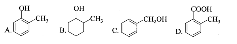 Trong các chất sau, chất nào thuộc loại phenol?   (ảnh 1)