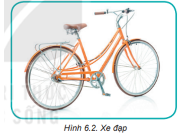 Quan sát và cho biết: Các chi tiết của xe đạp trong Hình 6.2 được làm từ vật liệu gì?   (ảnh 1)