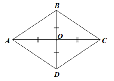 Cho một hình thoi có độ dài hai đường chéo là 18/5 m và 27/10 m. Tính chu vi và diện tích (ảnh 1)