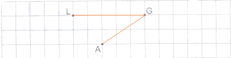 Nối ba điểm sau để được hai đoạn thẳng tạo thành một góc nhọn. (ảnh 2)