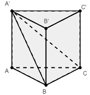 Cho khối lăng trụ đứng ABC.A’B’C’ có đáy ABC là tam giác vuông cân tại B, biết  (ảnh 1)