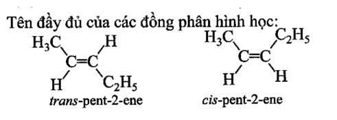 Viết công thức cấu tạo và gọi tên các alkene đồng phân cấu tạo có công thức phân tử C5H10. Trong số các đồng phân này, có bao nhiêu  (ảnh 1)