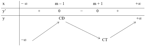 Cho hàm số  y = (x - m)^3 - 3x +  m^2 có đồ thị là (Cm) với m là tham số thực (ảnh 1)
