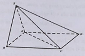 Cho hình chóp S.ABCD có đáy là hình vuông cạnh 2A. Tam giác SAB đều và nằm trong mặt phẳng vuông góc với đáy. Gọi M, N lần lượt là trung điểm của SC và AD (ảnh 1)