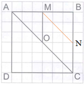Vẽ đoạn thẳng MN song song với đoạn thẳng AC, điểm N nằm trên đoạn thẳng BC.  (ảnh 2)