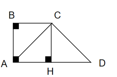 Cho hình thang vuông ABCD có AB = BC = a, AD = 2a. Chứng minh AC vuông góc DC (ảnh 1)