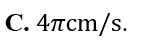 Một chất điểm dao động điều hòa với phương trình x= 2 cos ( pi+ 2t) cm , t được tính bằng (ảnh 4)