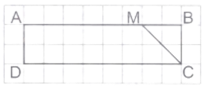 Vẽ đoạn thẳng MN vuông góc với đoạn thẳng MC (điểm N ở trên đoạn thẳng CD). Vẽ đoạn thẳng NP vuông góc với cạnh AB (điểm P ở trên đoạn thẳng AB). (ảnh 1)
