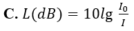 Biết cường độ âm chuẩn I0=(10)^-12 W/m^2. Mức cường độ âm này tính (ảnh 4)