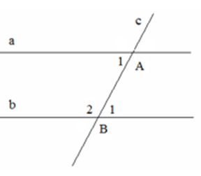Cho hình vẽ, biết: góc A = 60 độ, góc B1 = 1/2 góc B2. Chứng tỏ rằng a // b (ảnh 1)