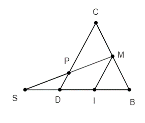 Tứ diện ABCD. Gọi M là trung điểm của BC. N là điểm nằm trên đoạn thẳng AB (ảnh 2)