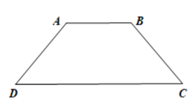 Hình thang cân có một góc bằng 50°. Hiệu giữa hai góc kề một cạnh bên là: (ảnh 1)