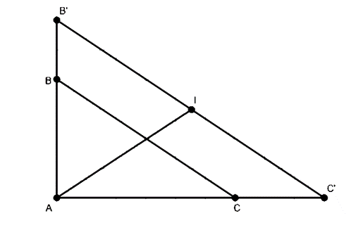Cho tam giác ABC vuông tại A; AB = 6; AC = 8. Phép vị tự tâm A tỷ số 3/2 đến B thành (ảnh 1)