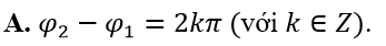 Một vật tham gia đồng thời 2 dao động điều hoà cùng phương, cùng tần số (ảnh 3)