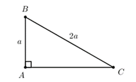 Cho tam giác ABC vuông tại A có AB = a, BC = 2a. Tính vecto BC.vecto CA (ảnh 1)