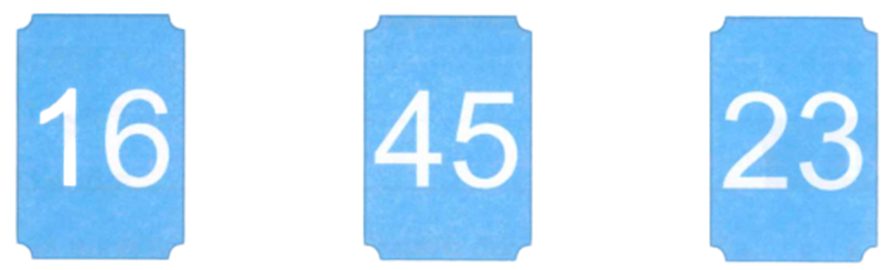 Dùng các tấm thẻ dưới đây, ghép được một số có sáu chữ số sao cho lớp nghìn không chứa chữ số 4 và lớp đơn vị không chứa chữ số 3. (ảnh 1)