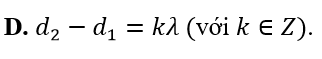 Trong hiện tượng giao thoa sóng, hai nguồn kết hợp đặt tại A và B dao động với cùng tần số (ảnh 4)