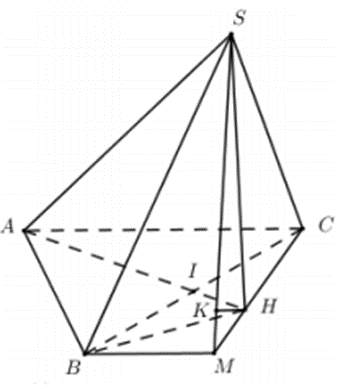 Cho hình chóp tam giác S.ABC có đáy ABC là tam giác đều cạnh a và góc SBA = góc SCA (ảnh 1)