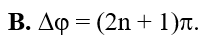 Trong quá trình giao thoa sóng bởi 2 nguồn kết hợp ngược pha, gọi (ảnh 2)