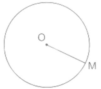 Cho đường tròn tâm O, bán kính OM. Hãy vẽ đường kính AB vuông góc với bán kính OM. (ảnh 1)