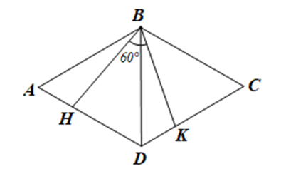 Xác định vị trí của các điểm H, K để độ dài HK ngắn nhất. Tính độ dài ngắn nhất đó (ảnh 1)