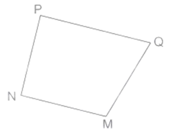 Cho hình tứ giác MNPQ có góc đỉnh N và góc đỉnh P là các góc vuông.  Các cặp cạnh vuông góc với nhau có trong hình là : ................................................... (ảnh 1)