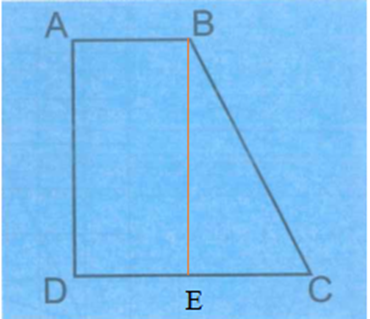 Quan sát hình vẽ được ở câu a rồi trả lời câu hỏi.  Góc đỉnh E của hình tứ giác BEDA ở trên có là góc vuông hay không? (ảnh 1)