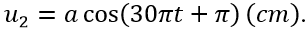 Tại 2 điểm A, B trên mặt chất lỏng cách nhau 16 cm có 2 nguồn phát sóng kết hợp dao động theo phương (ảnh 2)
