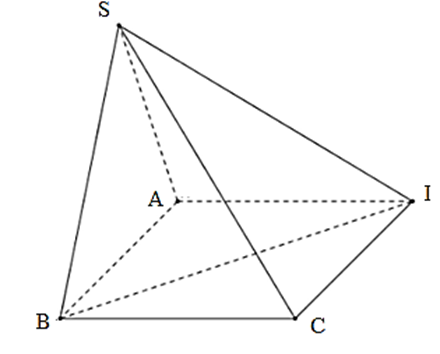 Cho hình chóp S.ABCD có đáy là hình vuông cạnh a, mặt bên SAB là tam giác đều (ảnh 1)