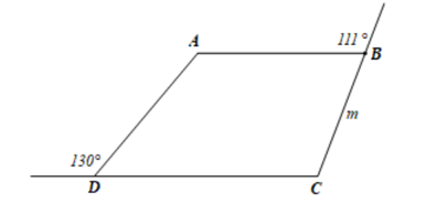Cho hình vẽ sau, tính các góc A, C của hình thang ABCD (AB // CD) biết: (ảnh 1)