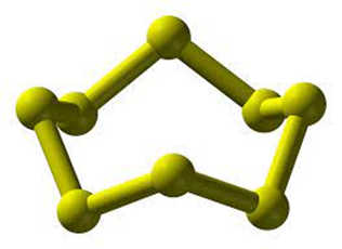 Ở điều kiện thường, sulfur tồn tại ở dạng tinh thể, được tạo nên từ các phân tử sulfur. Số nguyên tử trong mỗi phân tử sulfur là A. 2. B. 4. C. 6. D. 8. (ảnh 1)