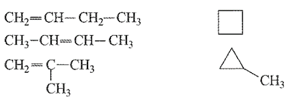 Xác định loại đồng phân cấu tạo có thể có và viết các đồng phân cấu tạo có thể có của các hợp chất có công thức phân tử C5H12 và C4H8. (ảnh 2)