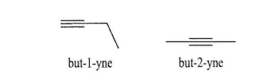 Số alkene có cùng công thức C4¬H8 và số alkyne có cùng công thức C4H6 lần lượt là A. 4 và 2. B. 4 và 3. C. 3 và 3. D. 3 và 2. (ảnh 2)