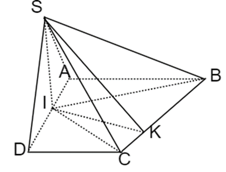 Cho chóp S.ABCD có đáy ABCD là hình thang vuông tại A và D; AB = AD = 2a (ảnh 1)